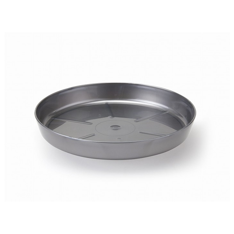 Підставка під горщик Ламела PL Магнолія 25 см кругла 607 - Чорний мармур