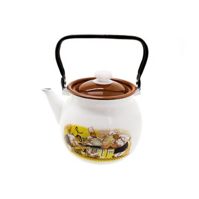 Чайник сферичний Idilia 3,5 л 27130/4 Кухарський 41407 - Жовтий Прозорий