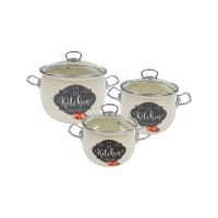 Набор кастрюль Idilia №1600 Kitchen Tomat milk 27944