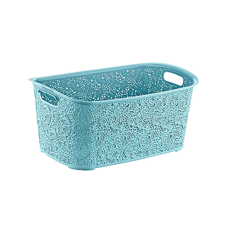 Кошик для білизни Hobby life 27 л 08 1071 - Сірий металік