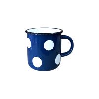 Кружка Idilia 1 л 0107/4 Білий горох Синій 40022