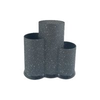 Подставка для ножей Empire тройная круглая 220 мм 165 мм 130 мм EM-2451