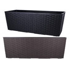 Горщик терасний Ламела Бегонія Ротанг 56 см з вкладом 625