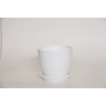 Горщик керамічний №3 Оріана Глянець Ромб 2 л - Червоний