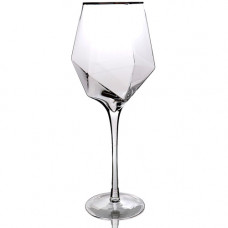 Набор бокалов для вина с золотым ободком SNT 6 шт. 650 мл Грани 6699-2
