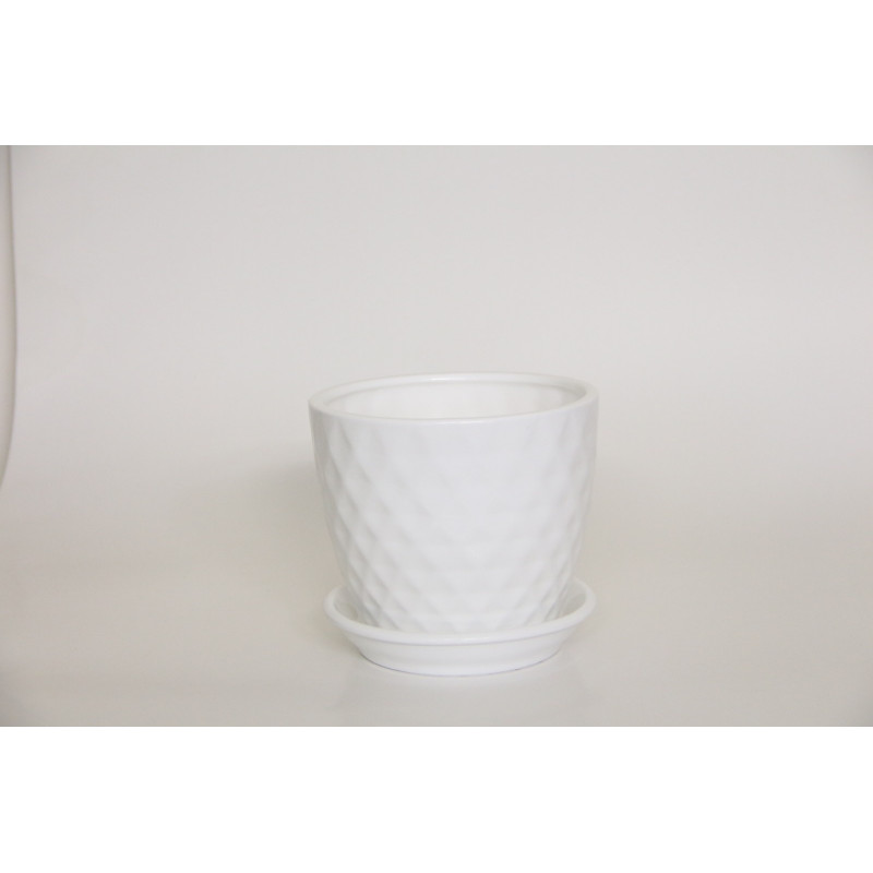 Горщик керамічний №3 Оріана Глянець Ромб 2 л - Червоний