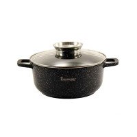 Каструля кругла 4,5 л Zauberg Чорний Мармур 0324-BL