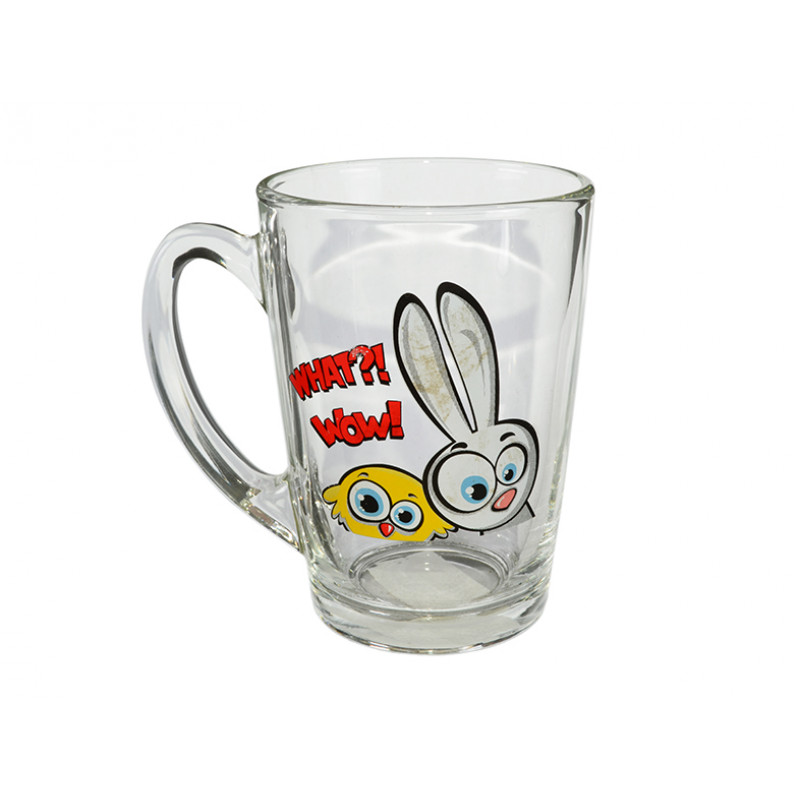 Кружка ГСП Капучіно 1 шт 300 мл Шалений заєць 85003687  - Білий/сірий