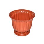 Горщик для квітів ММ-Пласт Лілея 17 см з підставкою Lil17