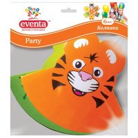 Ковпаки паперові Eventa 6 шт Д-13 см Звірята