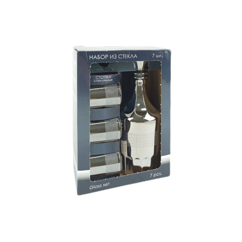 Набір Цезар Pasabahce 7 пр Ромб Кварц EQ233-1160/837 - Blue