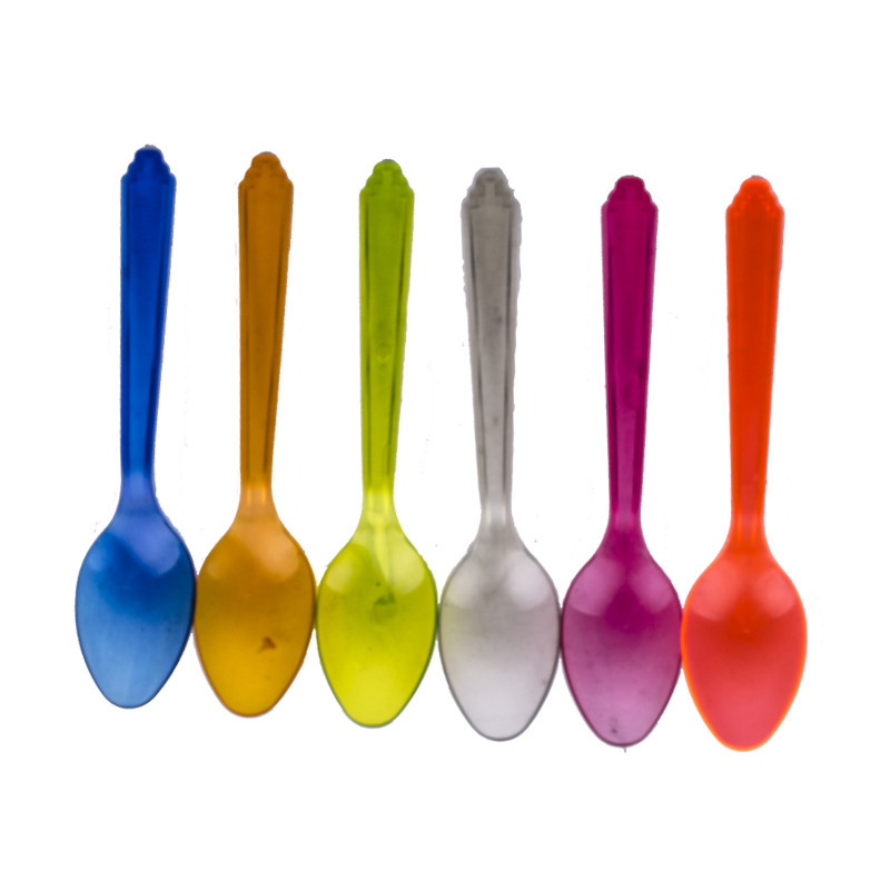 Набір ложок пластикових IL-PE 6 шт дитячий Кольоровий мікс
