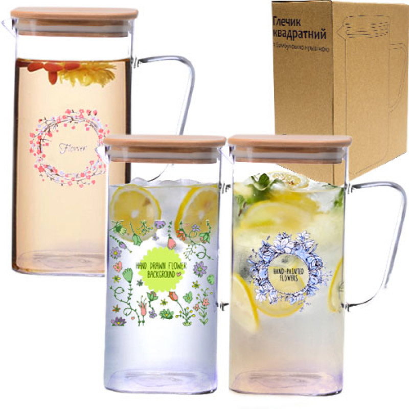 Кувшин з бамбуковою кришкою SNT 1,7 л 9030-1