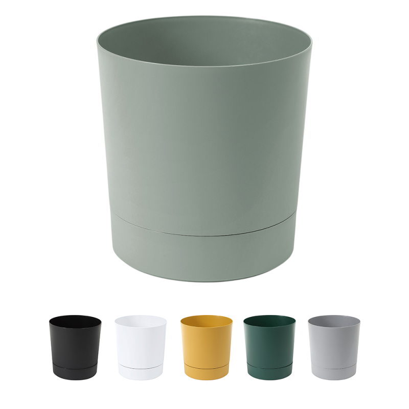 Горщик для квітів Ламела Аура Recycled 35 см 128 - Бежевий