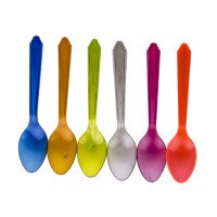 Набір ложок пластикових IL-PE 6 шт дитячий Кольоровий мікс