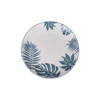 Тарелка десертная Vittora Бирюзовые листья 19 см VT-P-1190Т