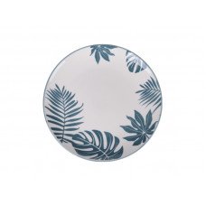 Тарілка десертна Vittora Бірюзові листя 19 см VT-P-1190Т