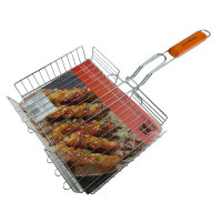 Решітка для барбекю Zauberg дерев*яна ручка 68*35*32*5 см CB1108