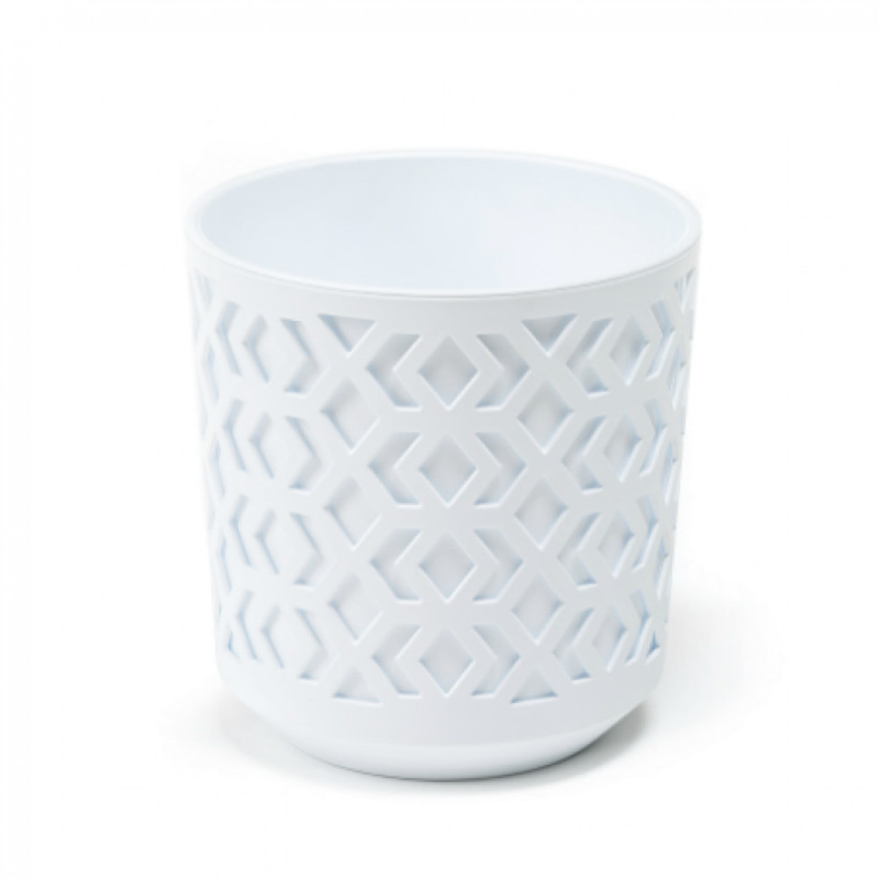 Горщик для квітів із вкладом Ламела Ацтек 19 см 791 - Теракотовий