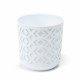 Горщик для квітів із вкладом Ламела Ацтек 19 см 791 - Білий/Білий