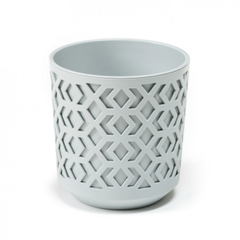 Горщик для квітів із вкладом Ламела Ацтек 19 см 791 - Еспресо