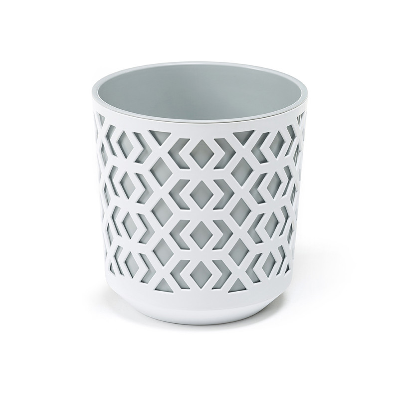 Горщик для квітів із вкладом Ламела Ацтек 19 см 791 - Еспресо