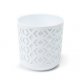 Горщик для квітів із вкладом Ламела Ацтек 19 см 791 - Білий/Білий