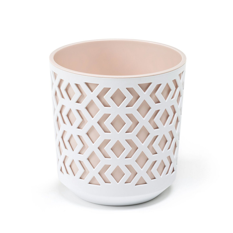 Горщик для квітів із вкладом Ламела Ацтек 19 см 791 - Теракотовий