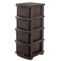 Комод на 4 ящика R-plastic Компакт 30*40*86 см 2 сорт