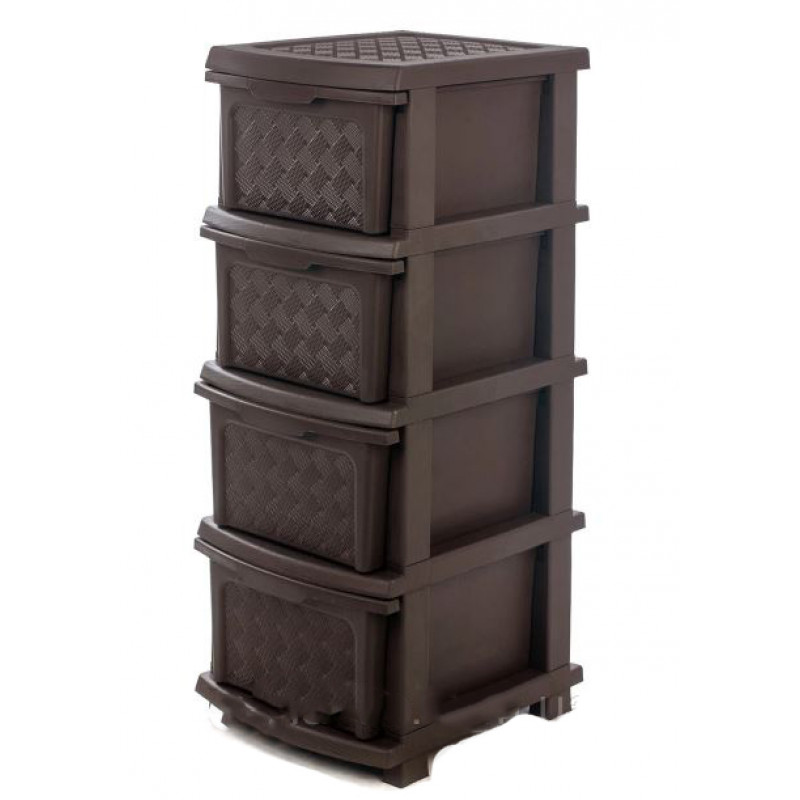 Комод на 4 шухляди R-plastic Компакт 30*40*86 см 2 сорт - Морський