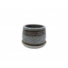 Горщик КООП Кактусник 10 см Нитка Сірий