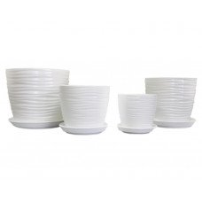 Горщик керамічний №4 Оріана Глянець Грація Хвиля 1 л