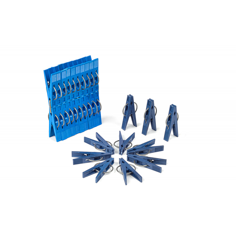 Прищіпки Мед 20 шт з металевим фіксатором D102 - Квезаль