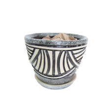 Горщик Варбург Пальма сіра 12 см