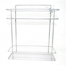 Поличка 2-ярусна пряма Металік Ребро