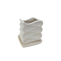 Горшок керамический КООП Терамису h-13 см 1,5л Белый 0201