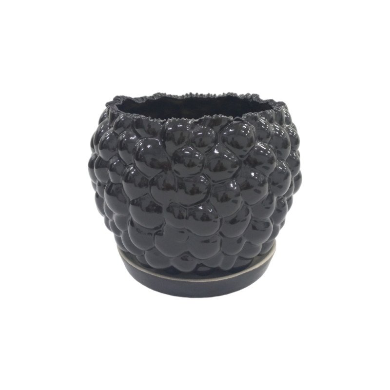 Горщик КООП Тоскана 12 см Напівкола Голубий