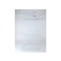 Поличка 3-ярусна пряма Біла Ребро