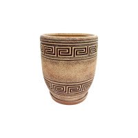 Горщик керамічний КООП Турин Лабіринт Коричневий 31 см 0015