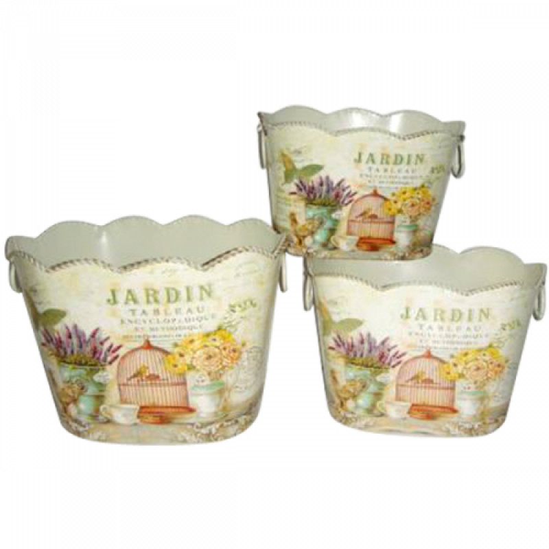 Кашпо металлическое Прованс 555-004-1