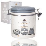 Ємність для сипучих SNT 0,5 л Совушки 630-18 - Сірий металік