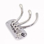 Гачок хромований Besser потрійний 8200 - Димчатий