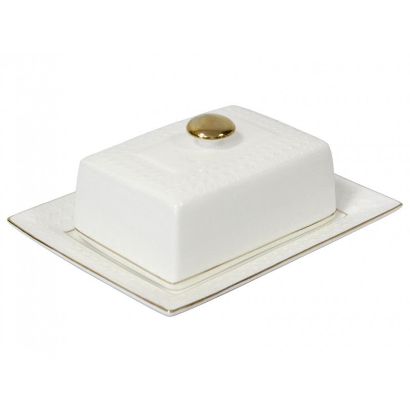 Маслянка фарфор Interos 7,75 Снігова Королева 606820-А - Рожевий