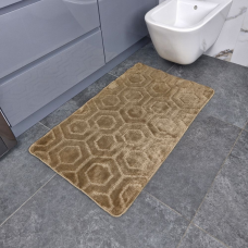 Коврик для ванной Dariana Standard 60*100 см соты бежевый 9654