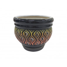 Набір горщиків КООП Кувшинка 3 пр h-18/15/13 см Пава Чорний 0030