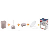 Набір аксесуарів для ванної 4 пр Elif Мереживо 523