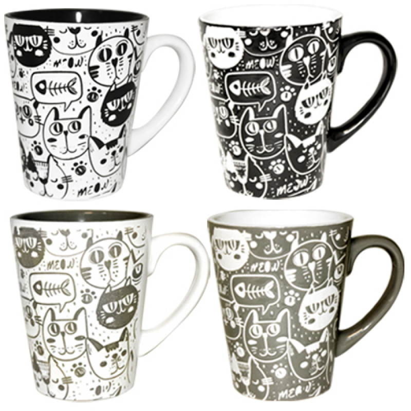 Кружка SNT 320 мл Cat style 4160-23 - Фіолетовий