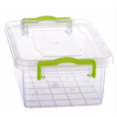 Контейнер Ал-пласт Elit із зажимами плоский 2,2 л  