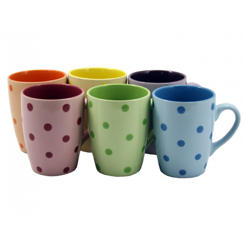 Кружка керамічна Interos 330 мл Горох Mix KW 106