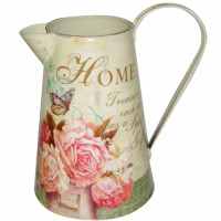 Глечик металевий декоративний Букет троянд 555-014